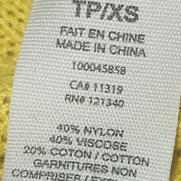 🔥Crop Top Yellow Ribbed Long-Sleeve Sweater - Picture 4 of 4